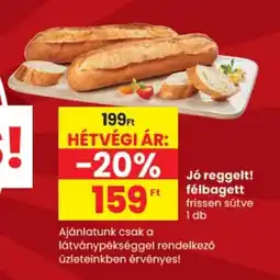 Spar félbagett ajánlat