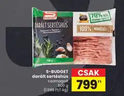 Spar S-budget darált sertéshús ajánlat