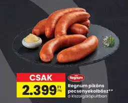 Spar Regnum pecsenyekolbász ajánlat