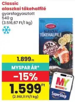 Spar Classic alaszkai tőkehalfilé ajánlat