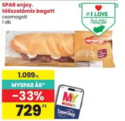 Spar spar enjoy téliszalámis bagett ajánlat