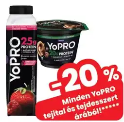 Spar YoPRO tejital és tejdesszert ajánlat