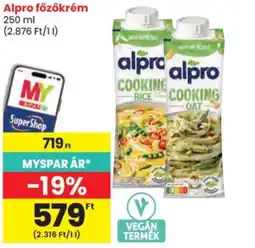 Spar Alpro főzőkrem ajánlat