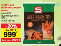 Spar S budget édesburgonya-hasáb ajánlat
