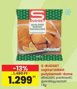 Spar S-budget sajttal töltött pulykamell-érme ajánlat