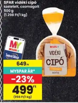 Interspar spar vidéki cipó ajánlat