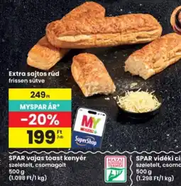 Interspar spar vajas toast kenyér ajánlat