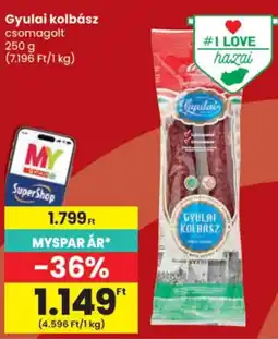 Spar Gyulai kolbász ajánlat