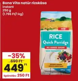 Interspar Bona Vita rizskása ajánlat