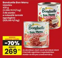 Interspar Bonduelle Bon menu ajánlat