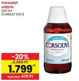 Spar Corsodyl szájvíz ajánlat