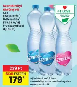 Interspar Szentkirályi ásványvíz ajánlat