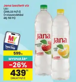 Interspar Jana ízesített víz ajánlat