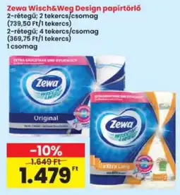 Interspar Zewa Wisch&Weg Design papírtörlő ajánlat