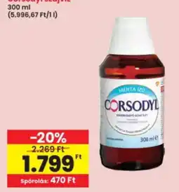 Interspar corsodyl szájvíz ajánlat