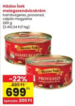 Interspar Házias Ízek melegszendvicskrém ajánlat