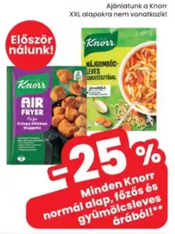 Interspar Knorr normal alap, főzős és gyümölcsleves ajánlat