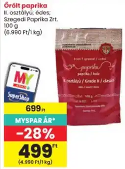 Interspar Szegedi paprika ajánlat