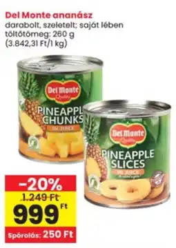 Interspar Del Monte ananász ajánlat