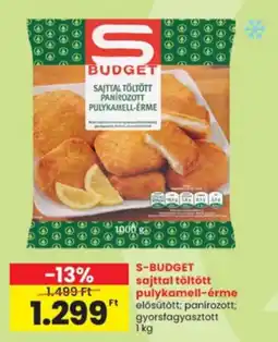 Interspar S-budget sajttal töltött pulykamell-érme ajánlat