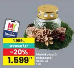 Interspar Mohakoszorú mécsessel ajánlat