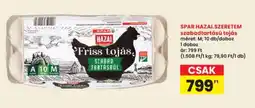 Interspar Spar hazai szeretem friss tojás ajánlat