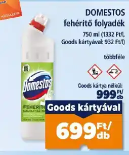Goods Market Domestos fehérítő folyadék ajánlat