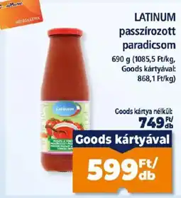 Goods Market Latinum passzírozott paradicsom ajánlat