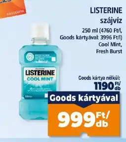 Goods Market listerine szájvíz ajánlat