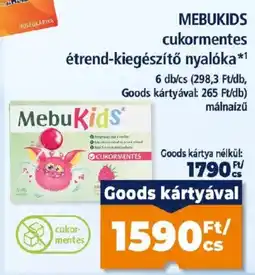 Goods Market Mebukids etrend-kiegészítő nyalóka ajánlat