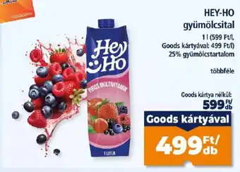 Hey Ho gyümölcsital