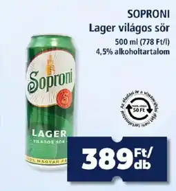 Goods Market Soproni lager világos sör ajánlat