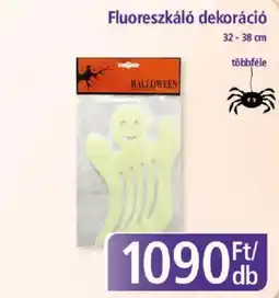 PlusMarket Halloween fluoreszkáló dekoráció ajánlat