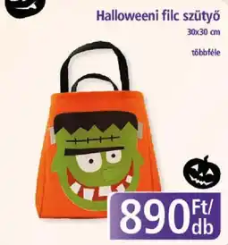 PlusMarket Halloweeni filc szütyő ajánlat