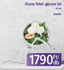 PlusMarket Díszes fehér gipszes tál ajánlat