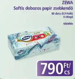 PlusMarket Zewa softis dobozos papír zsebkendő ajánlat