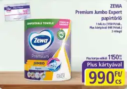 PlusMarket Zewa premium jumbo expert papírtörlő ajánlat
