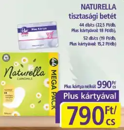 PlusMarket Naturella tisztasági betét ajánlat