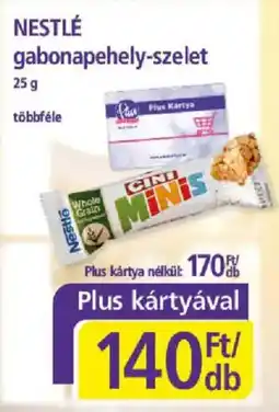 PlusMarket Nestlé gabonapehely-szelet ajánlat