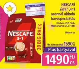 PlusMarket nescafe 3in1 ajánlat