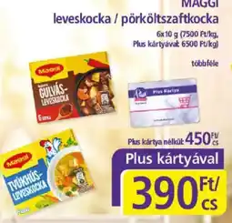 PlusMarket Maggi leveskocka ajánlat