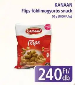 PlusMarket Kanaan Flips földimogyorós snack ajánlat