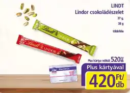 PlusMarket Lindt lindor csokoládészelet ajánlat