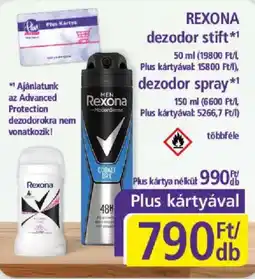 PlusMarket rexona deodoror ajánlat