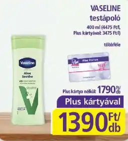 PlusMarket Vaseline testápoló ajánlat