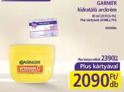 PlusMarket garnier hidratáló arckrém ajánlat