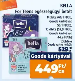 Goods Market bella for teens egészségügyi betét ajánlat