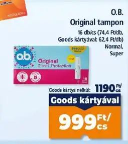 Goods Market O.B. original tampon ajánlat