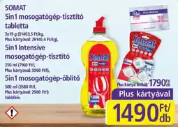 PlusMarket Somat 5in1 mosogatógép-tisztító tabletta ajánlat