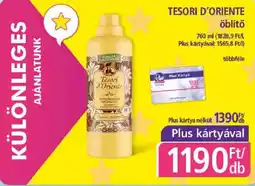 PlusMarket Tesori d'oriente öblítő ajánlat